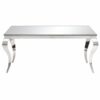 Curvo Rectangle Table Silver