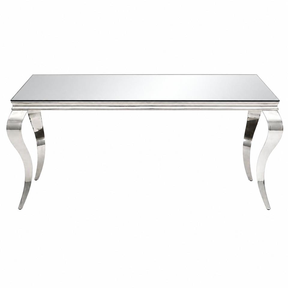 Curvo Rectangle Table Silver
