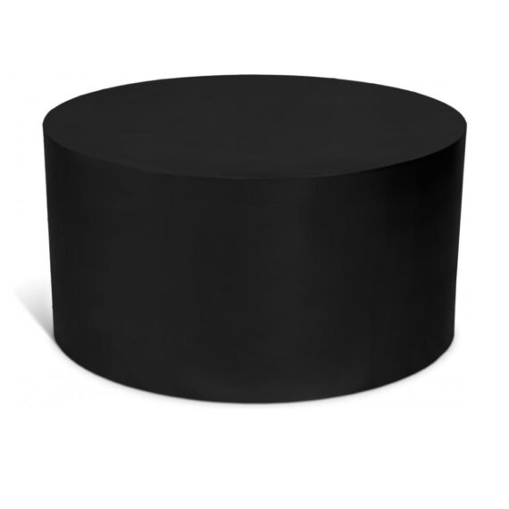 Black Cylinder Coffee Table