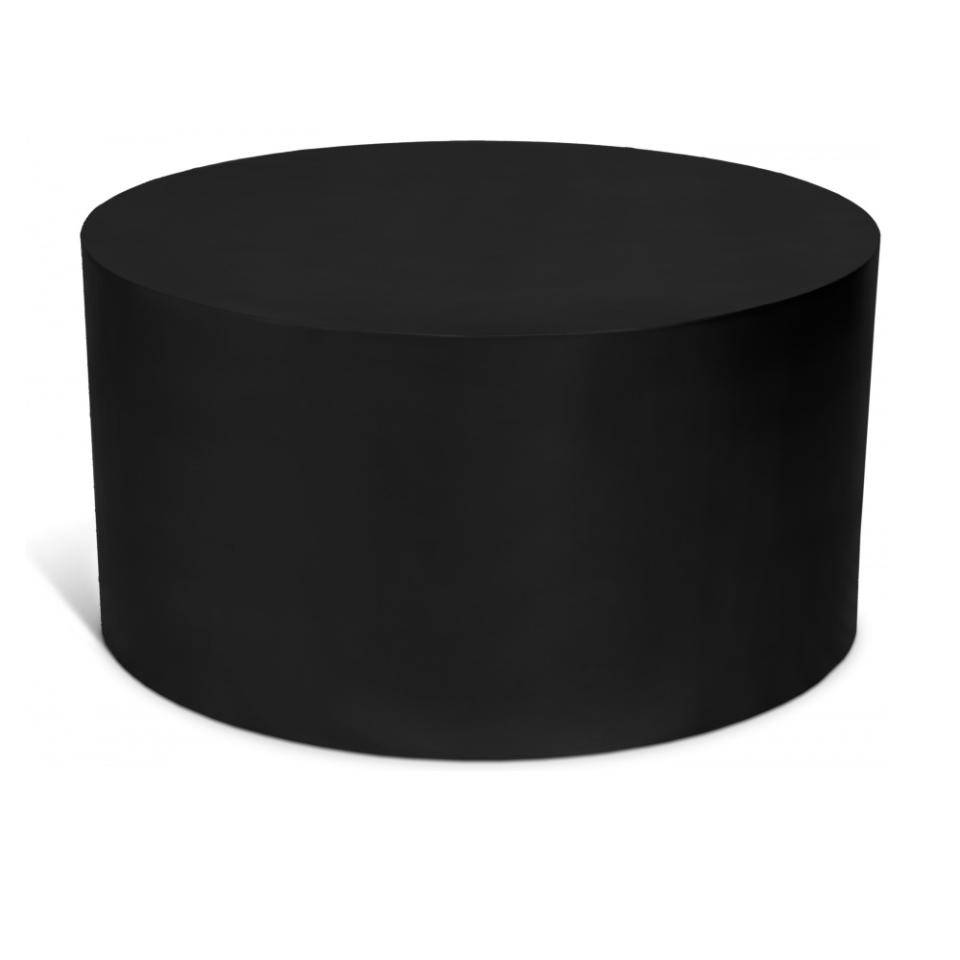 Black Cylinder Coffee Table