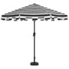 Black White Stripe Umbrella