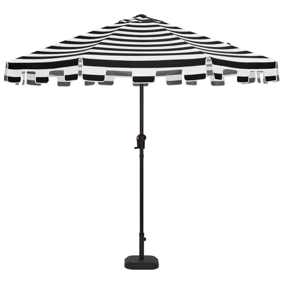 Black White Stripe Umbrella
