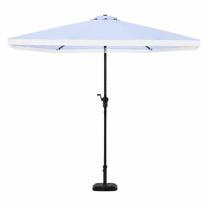 Light Blue Fringe Umbrella