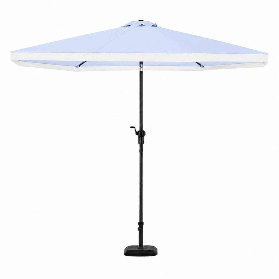 Light Blue Fringe Umbrella