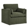Charlotte Linen Club Chair Sage Green