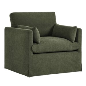 Charlotte Linen Club Chair Sage Green
