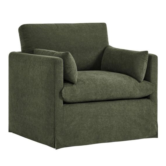 Charlotte Linen Club Chair Sage Green