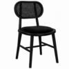 Cane Chair Black