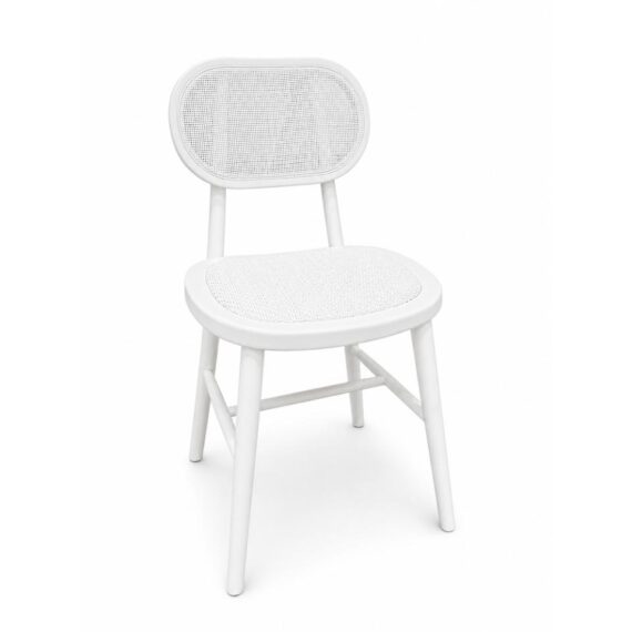 Cane Chair White