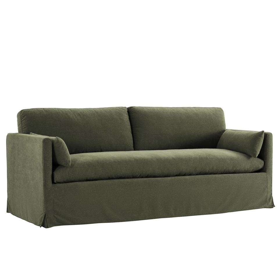 Charlotte Linen Sofa Sage Green