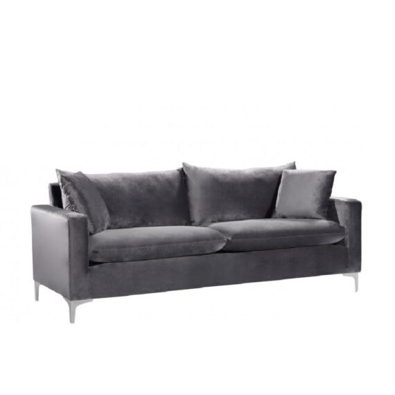 Adrian Sofa Grey Velvet