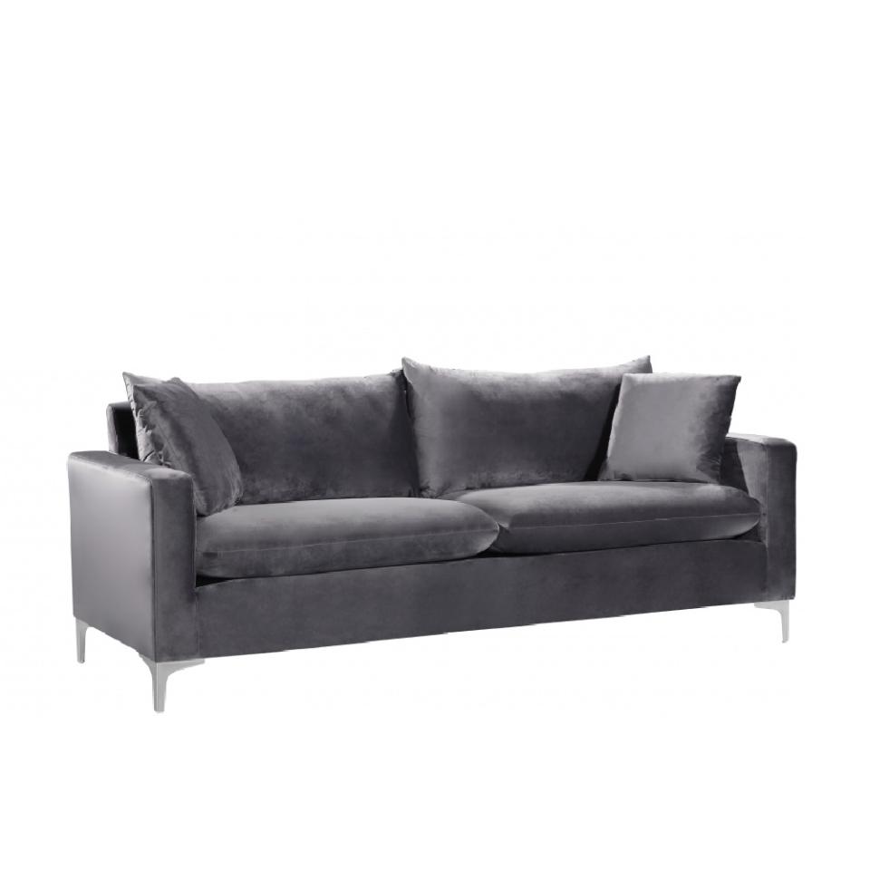 Adrian Sofa Grey Velvet